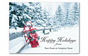 Old Fashioned Sled Holiday Card